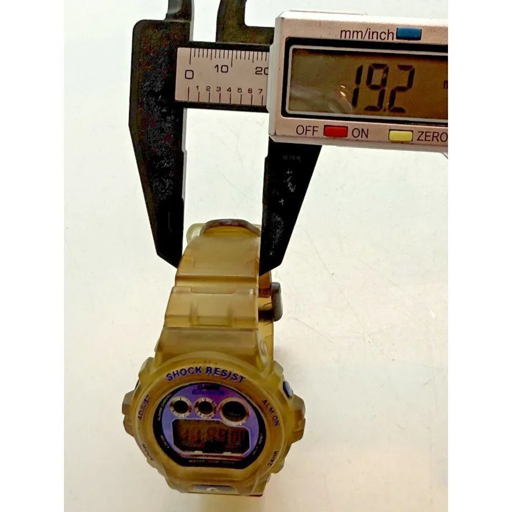 Casio CLUB-G GXS-690 (2625) 43mm Clear Watch Made in Korea Shock Resistant WR10B